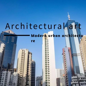 蓝色摄影建筑艺术公众号配图