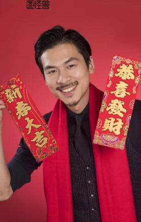 2019春节新年对联手机营销海报