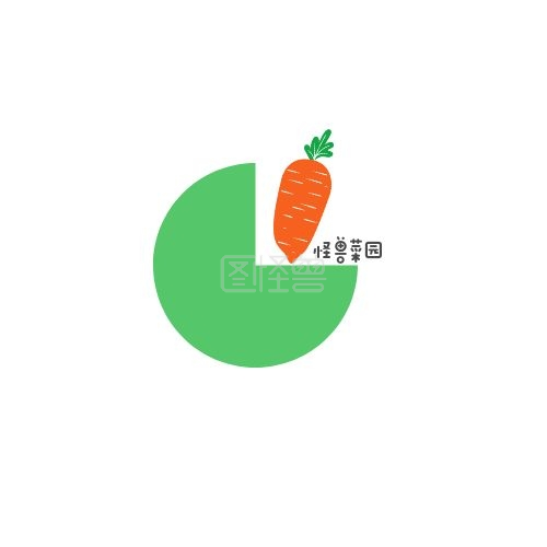 小菜园-绿色菜园 logo设计 在线图片制作-图怪兽