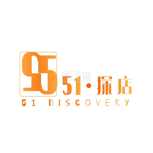 探店logo-51探店黄色平面logo设计在线图片制作-图怪兽
