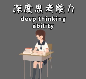 深度思考能力朋友圈封面