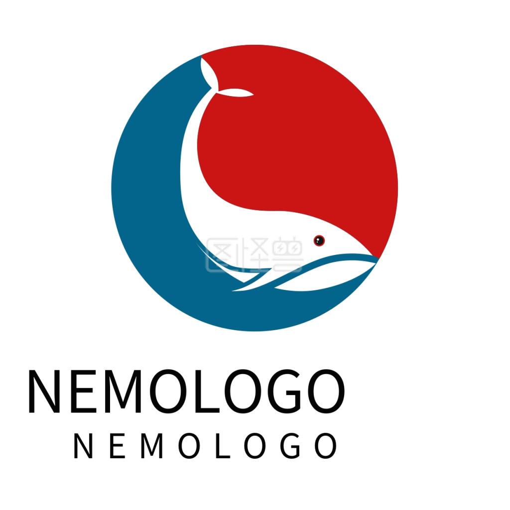 蓝色鲸鱼logo