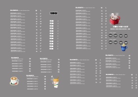 黑板报冷饮饮料果汁五彩缤纷的菜单设计菜单 横板