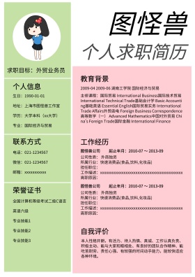 个人求职简历模板