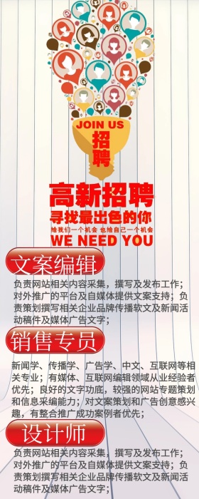 招聘信息宣传长图
