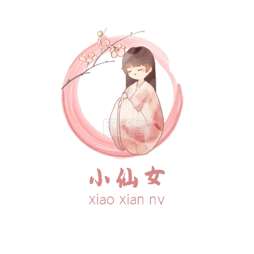 图怪兽平面logo设计频道提供《粉色圆形小仙女logo》在线图片设计