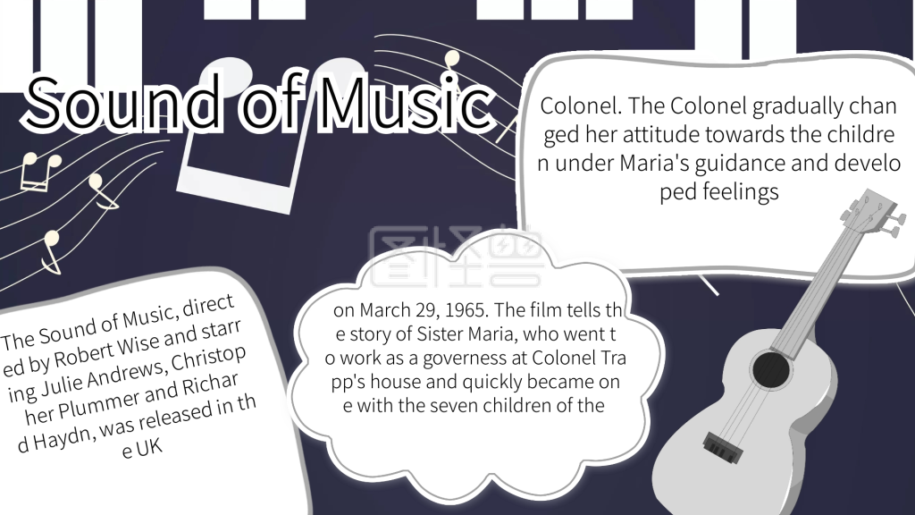 音乐之声英语小报手抄报