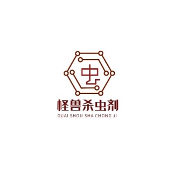 几何线条杀虫剂logo