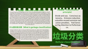 英语小报 垃圾分类简约请在自然手抄报