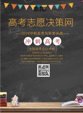 简约风格高考志愿决策网宣传海报
