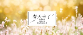 春天来了 阵阵细雨 滋润大地 花在开树在发芽 春季春天你好公众号封面