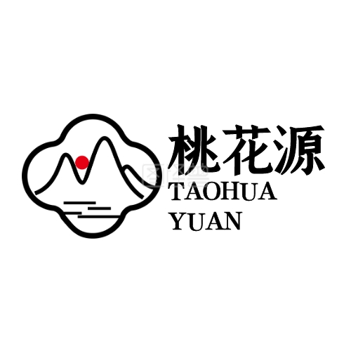古琴和风桃花源品牌logo