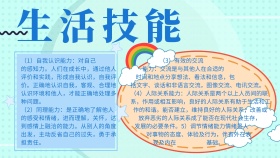 生活技能手抄报模版