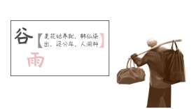 谷雨农民耕种白色简单公众号封面