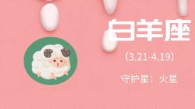 白羊座星座公众号封面