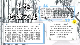 电子板报中华传统文化