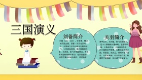 读书小报三国演义卡通手抄报