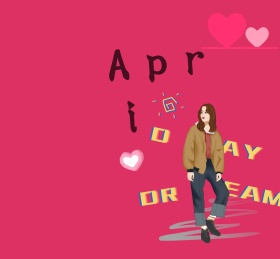 红色街拍四月时尚红包朋友圈封面