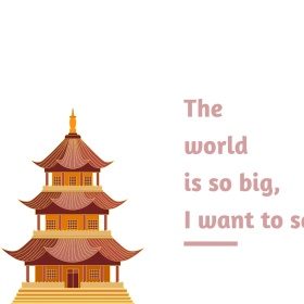 粉色摄影建筑旅行促销公众号配图