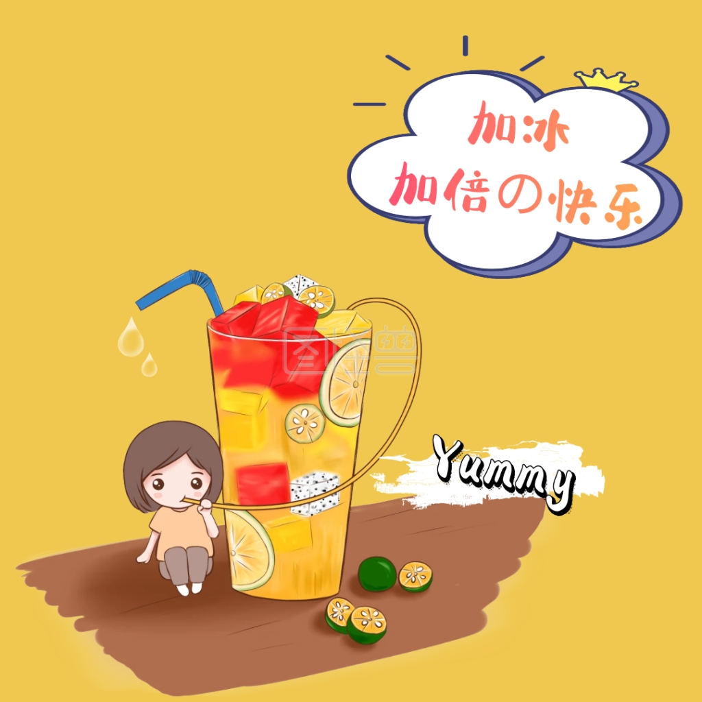 冰块表情包可爱女孩创意