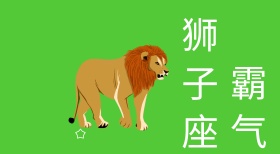 霸气狮子座简约文艺星空星座公众号首图