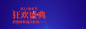 双十一狂欢节消费送好礼banner图片