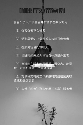 咖啡厅处罚条例公众号配图
