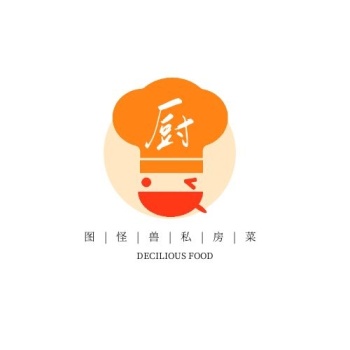 图怪兽私房菜餐饮美食平面logo设计