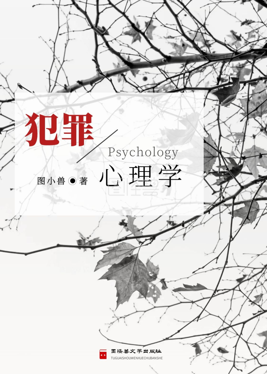 犯罪心理学简约悬疑印刷书籍封面