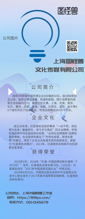 简约 商务 公司简章 简介 易拉宝