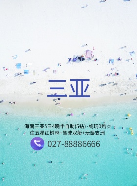 热带风情三亚旅游海报