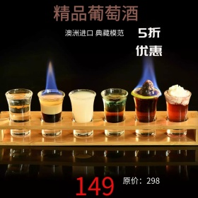 精品葡萄酒红酒5折优惠大促淘宝主图