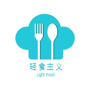 时尚简餐厅轻食主义logo设计