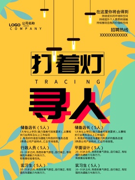 创意招聘海报