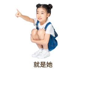 就是她可爱创意有趣表情包配图