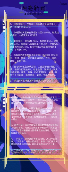月亮新闻月亮夜晚紫色狂欢营销快讯长图