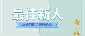 扁平化简约炫彩球年会颁奖kt板