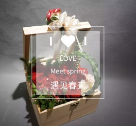 遇见春天蓝色雏菊朋友圈封面
