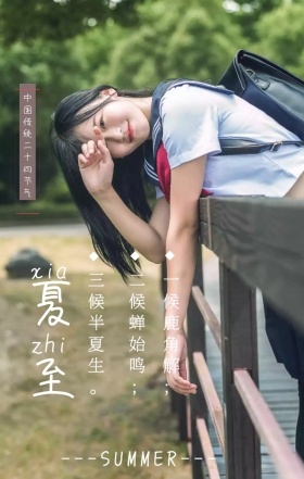 创意插画夏至二十四节气手机宣传海报