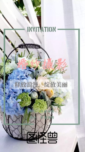 婚纱摄影 电子邀请函 小清新风格