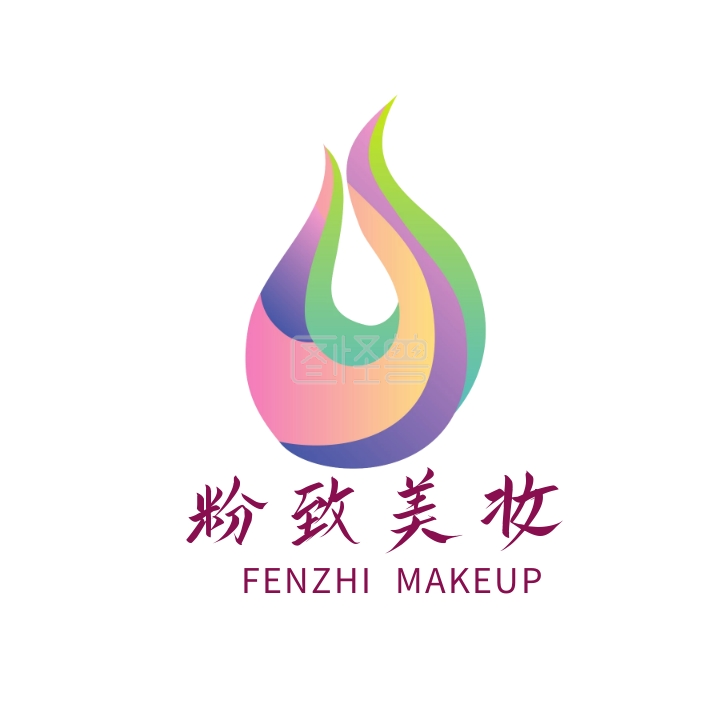 美妆护肤化妆创意logo设计