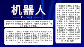 智能宣传科普机器人手抄报