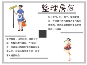 酒店的房间整理