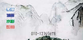 美术培训画画黄彩画笔创意卡通招生报名海报