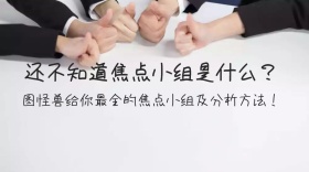 焦点小组分析商务开会公众号封面模板