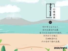 心情语录简约文艺公众号配图模板