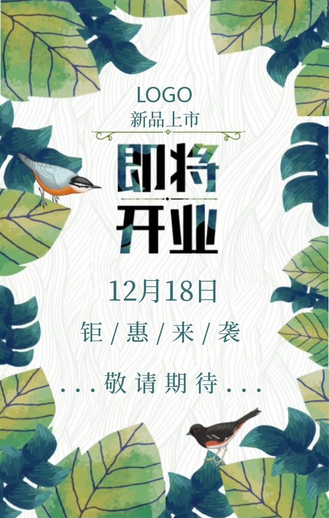 新店开业活动海报