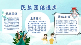 民族团结进步手抄报
