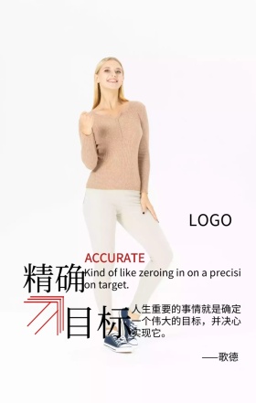 企业文化精确目标珍惜时间励志海报
