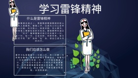 学雷锋电子奉献精神白色黑色创意手抄报